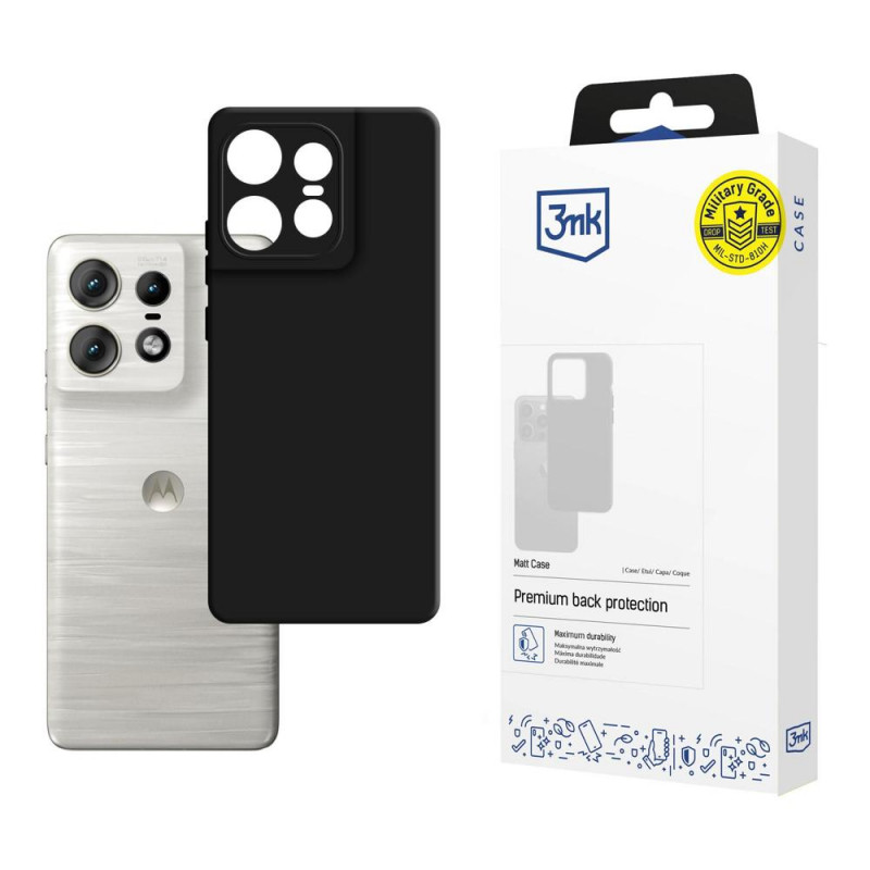3MK Matt Case Motorola Edge 50 Pro, μαύρο