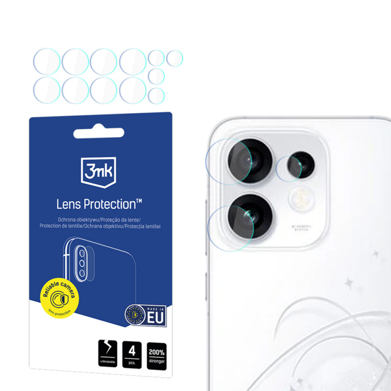 3MK Lens Protection προστασία φακού κάμερας για Oppo Reno 16 (CPH2865) / Reno 16 Pro (CPH2863) (4 τεμάχια)