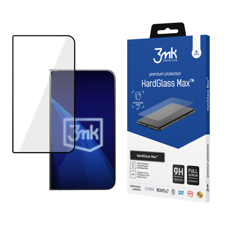 3MK HardGlass Max Apple iPhone Duo tempered glass, μαύρο