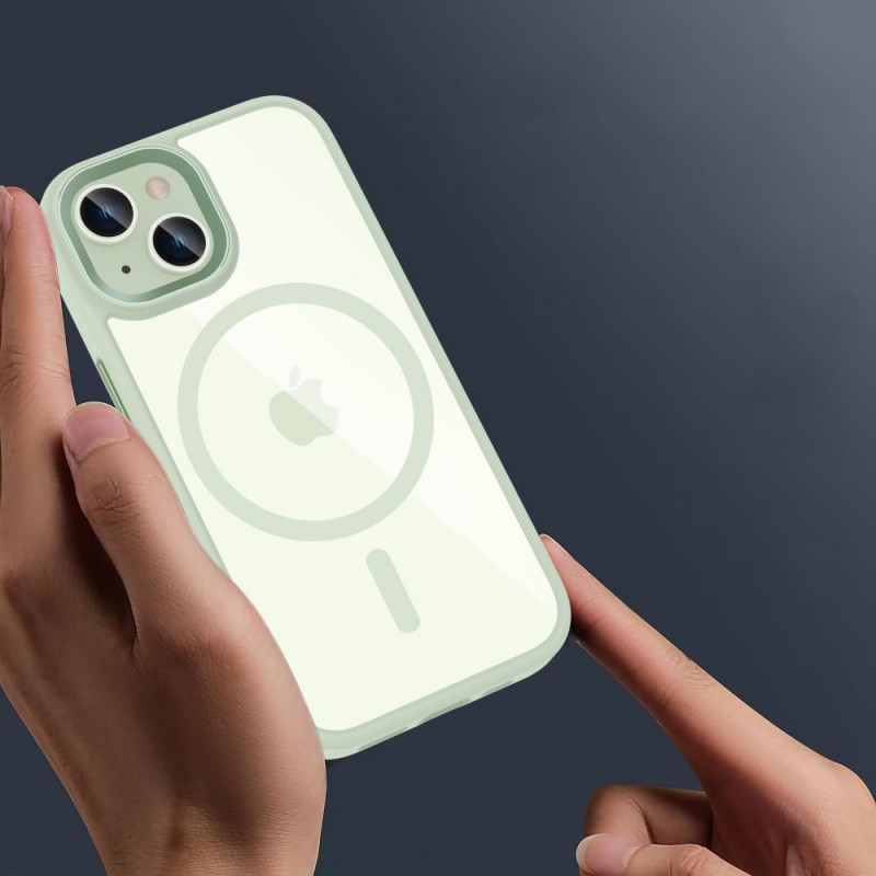 Θήκη Tech-Protect MagMat MagSafe για Apple iPhone 15, Πράσινο/Διάφανο