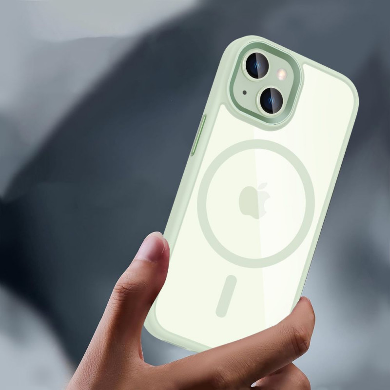 Θήκη Tech-Protect MagMat MagSafe για Apple iPhone 15, Πράσινο/Διάφανο