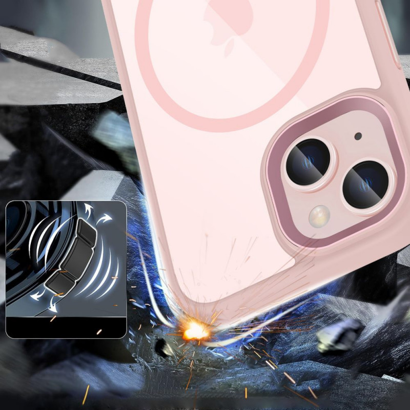Θήκη Tech-Protect MagMat MagSafe για Apple iPhone 15, ροζ/διαφανής