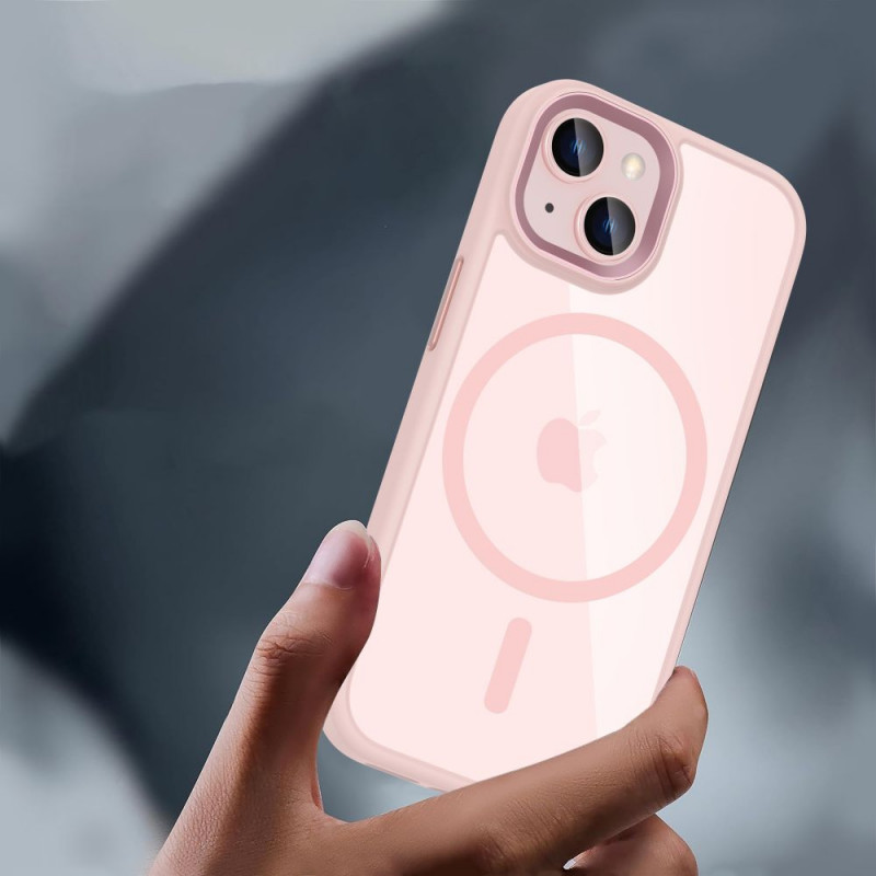 Θήκη Tech-Protect MagMat MagSafe για Apple iPhone 15, ροζ/διαφανής