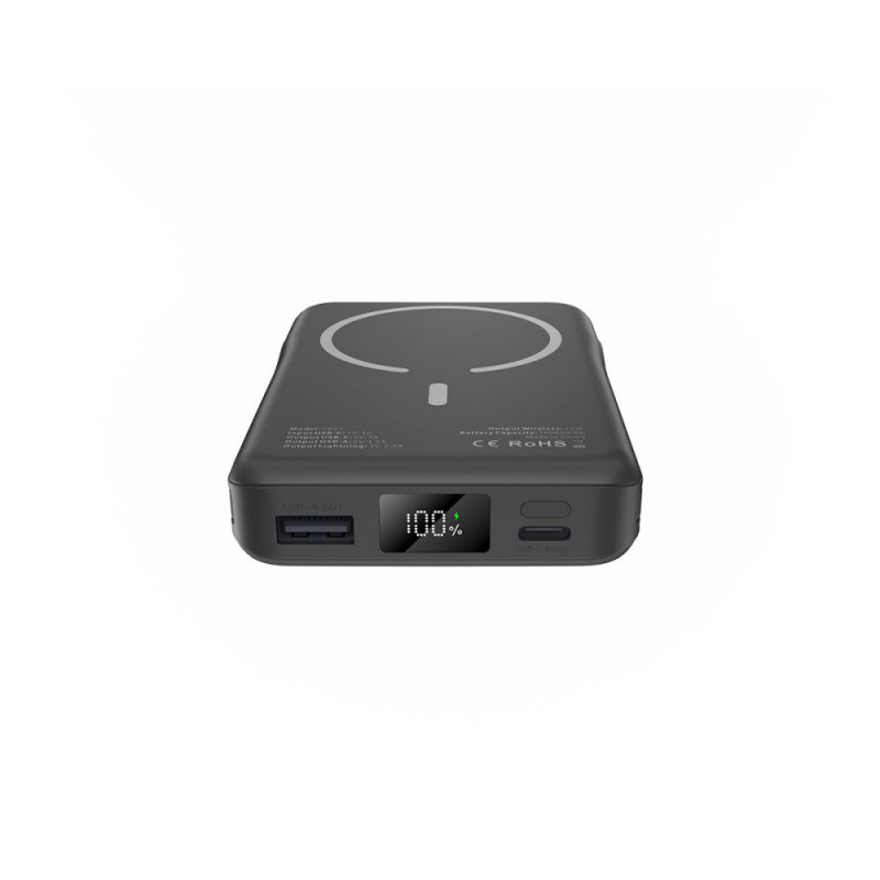Tech-Protect PB31 LifeMag MagSafe φορητός φορτιστής 10000 mAh, 15 W, μαύρος
