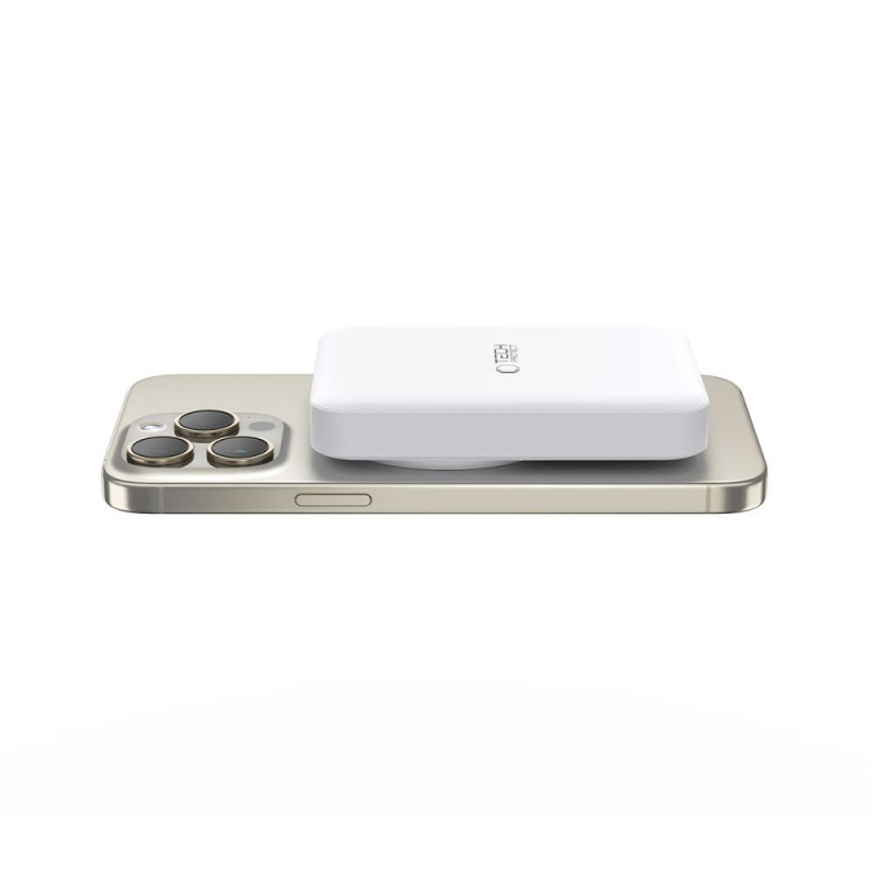 Tech-Protect PB11 LifeMag MagSafe φορητό power bank 10000 mAh, 15 W, Λευκό