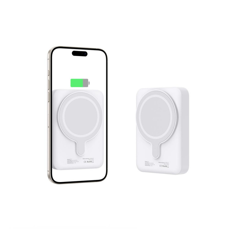 Tech-Protect PB11 LifeMag MagSafe φορητό power bank 10000 mAh, 15 W, Λευκό
