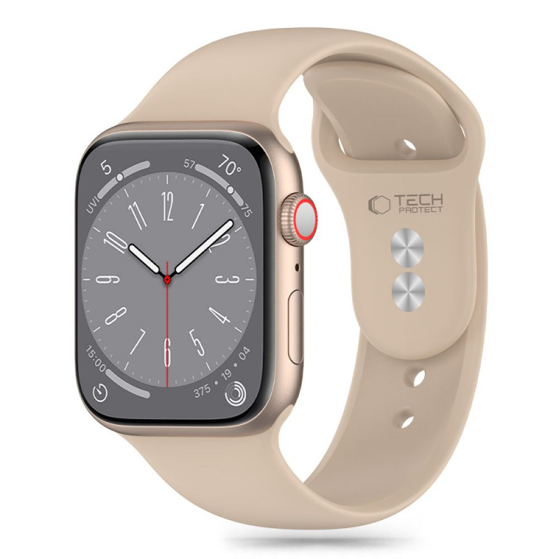 Tech-Protect Λουράκι σιλικόνης για Apple Watch 4/5/6/7/8/9/SE/Ultra 1/2 (42/44/45/49 mm), Walnut