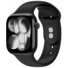 Tech-Protect Λουράκι σιλικόνης για Apple Watch 4/5/6/7/8/9/SE/10 (38/40/41/42 mm), Μαύρο