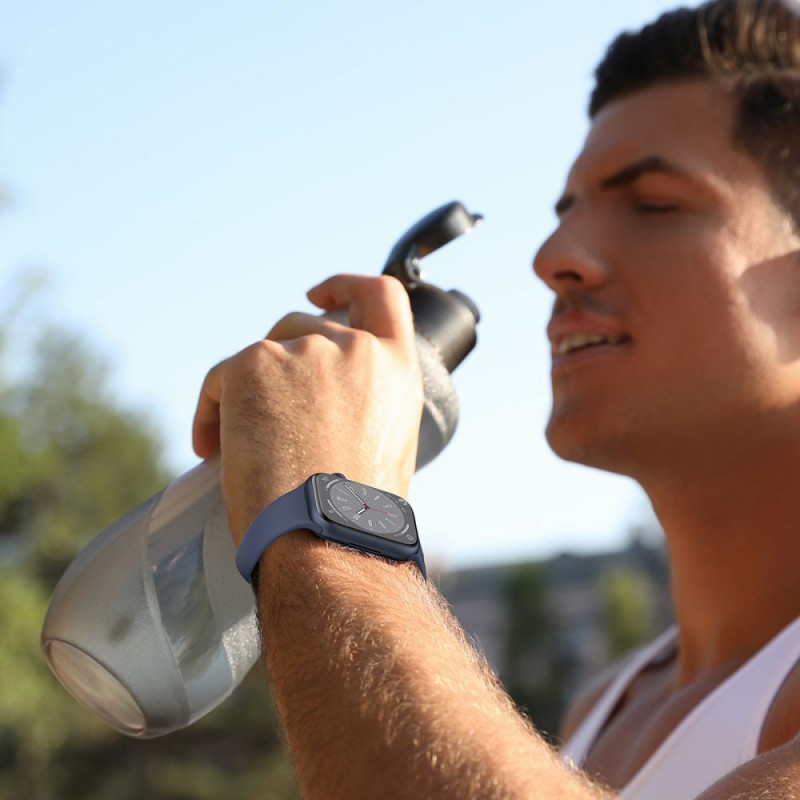 Tech-Protect Λουράκι σιλικόνης για Apple Watch 4/5/6/7/8/9/SE/10 (38/40/41/42 mm), καρυδί