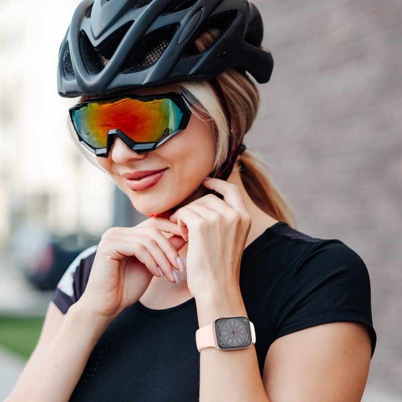 Tech-Protect Λουράκι σιλικόνης για Apple Watch 4/5/6/7/8/9/SE/10 (38/40/41/42 mm), καρυδί