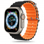 Tech-Protect IconBand Pro λουράκι για Apple Watch 4/5/6/7/8/9/SE/Ultra 1/2 (42/44/45/49 mm), Μαύρο/Πορτοκαλί