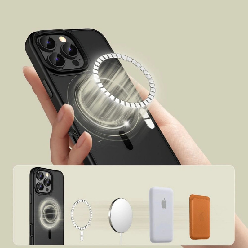 Θήκη Tech-Protect MagMat MagSafe για Apple iPhone 16 Pro, Μαύρο ματ