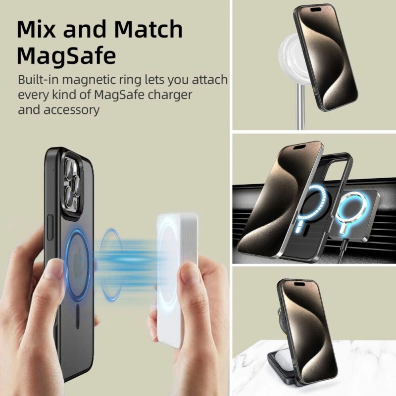 Θήκη Tech-Protect MagMat MagSafe για Apple iPhone 16 Pro, Μαύρο ματ