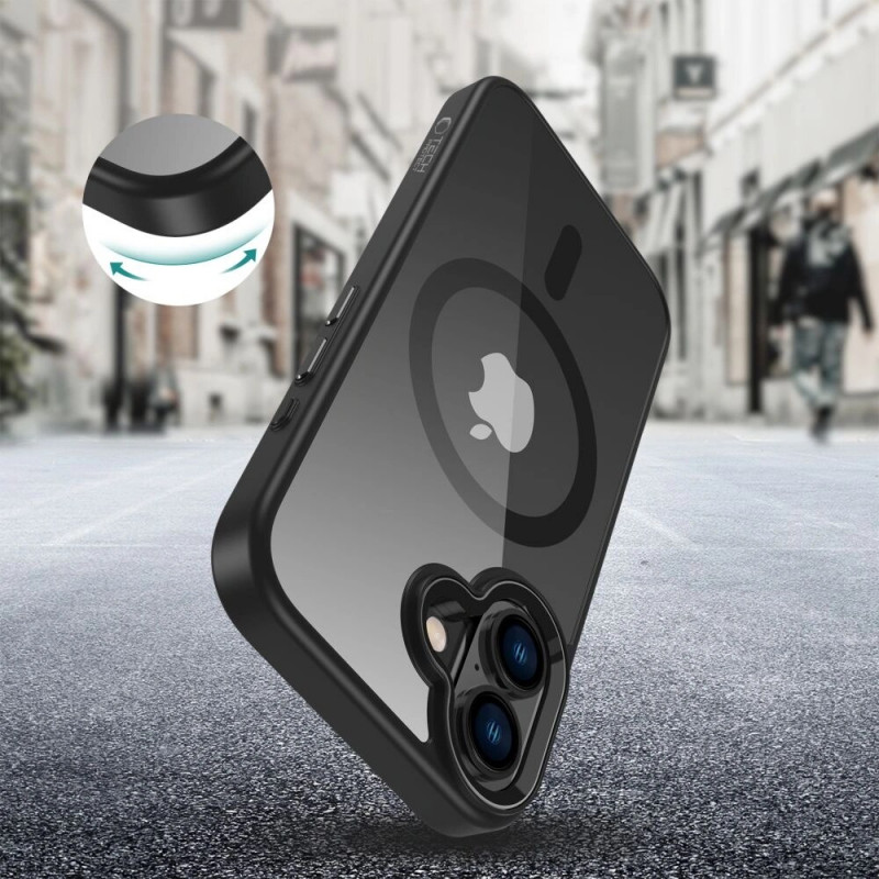 Θήκη Tech-Protect MagMat MagSafe για Apple iPhone 16, Μαύρο/Διαφανές