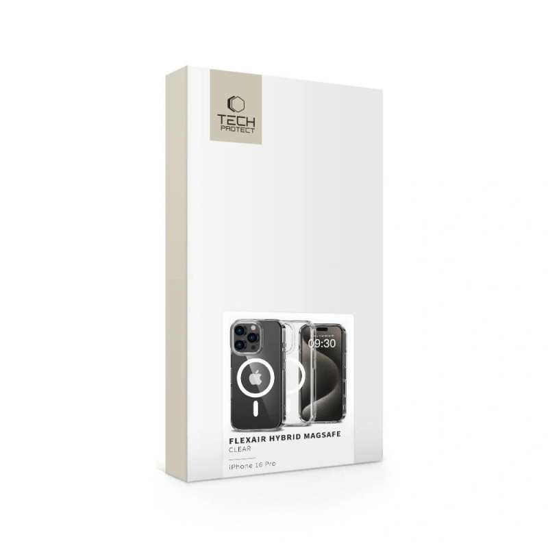 Θήκη Tech-Protect Flexair Hybrid MagSafe για Apple iPhone 16 Pro, Διάφανη