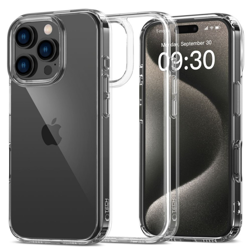 Θήκη Tech-Protect Flexair Hybrid για Apple iPhone 16 Pro, Διάφανη