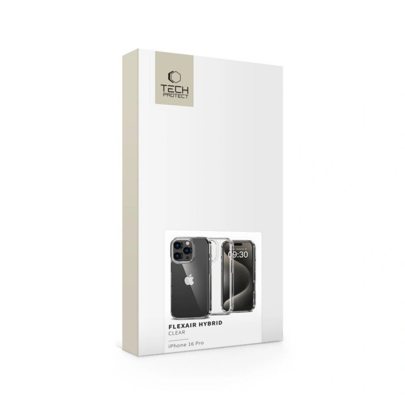 Θήκη Tech-Protect Flexair Hybrid για Apple iPhone 16 Pro, Διάφανη