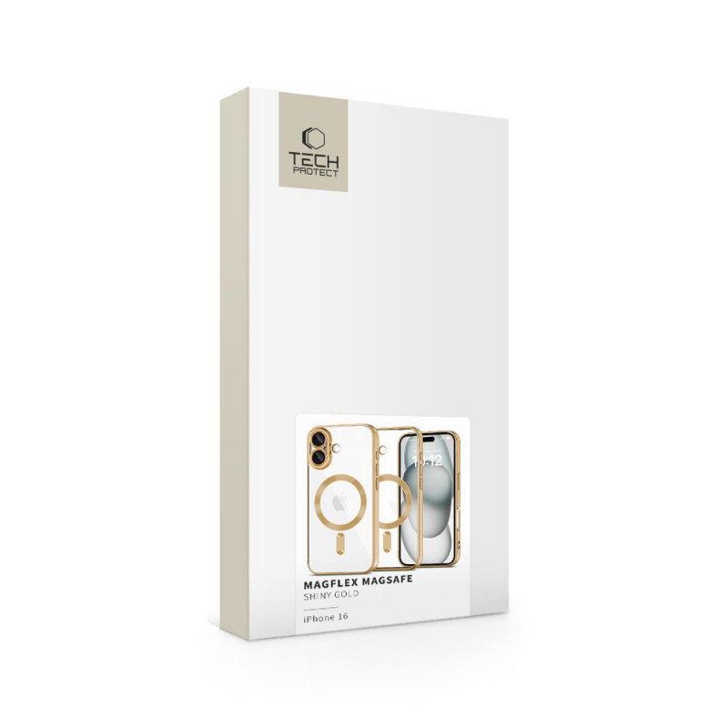 Θήκη Tech-Protect MagFlex MagSafe για Apple iPhone 16, Shiny Gold