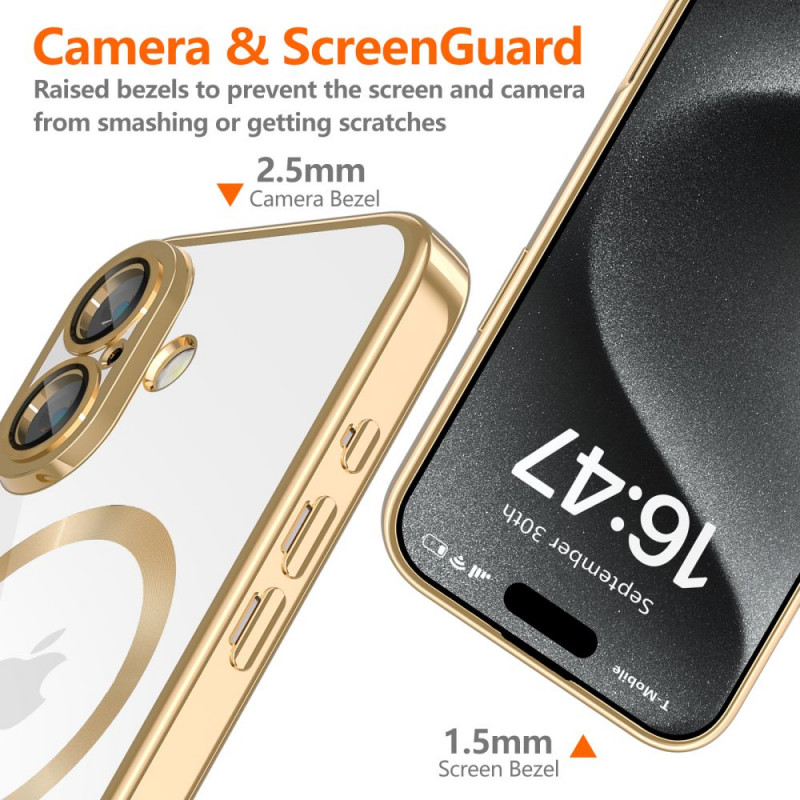 Θήκη Tech-Protect MagFlex MagSafe για Apple iPhone 16, Shiny Gold