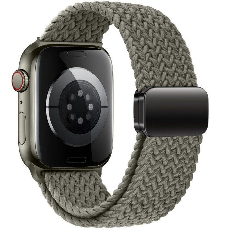 Tech-Protect Nylonmag Λουράκι για Apple Watch 4/5/6/7/8/9/SE/Ultra 1/2, 42/44/45/49 mm, Ελαιώδες Γκρι