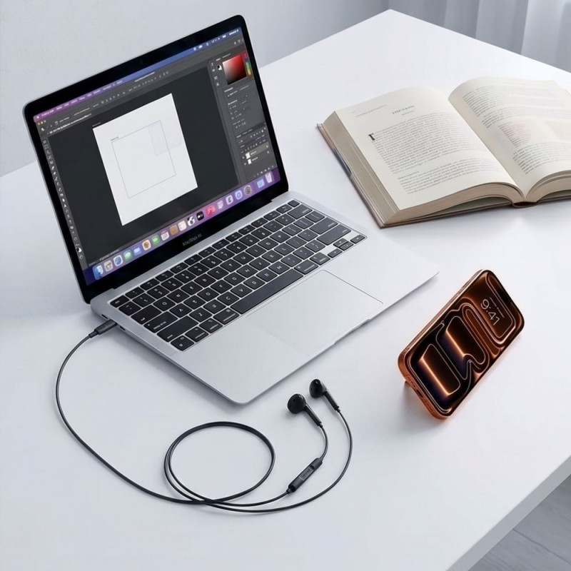 Tech-Protect Ultraboost Core G4 Ενσύρματα Ακουστικά Mini Jack 3.5 mm, Μαύρα