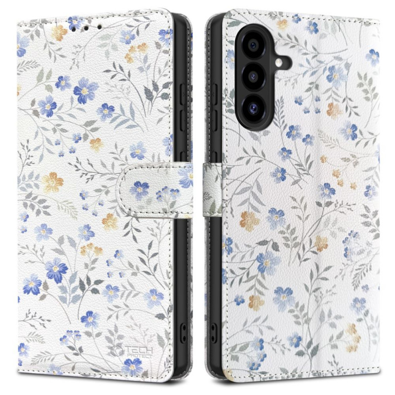 Θήκη πορτοφόλι Tech-Protect για Samsung Galaxy A17 / A18 / A26 4G / 5G, Spring Flowers