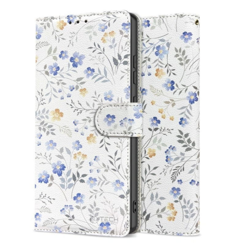 Θήκη πορτοφόλι Tech-Protect για Samsung Galaxy A17 / A18 / A26 4G / 5G, Spring Flowers
