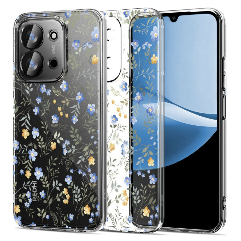 Θήκη Tech-Protect FlexAir για Xiaomi Redmi 15C / Poco C85 (173 mm), με μοτίβο μαργαρίτες και φύλλα