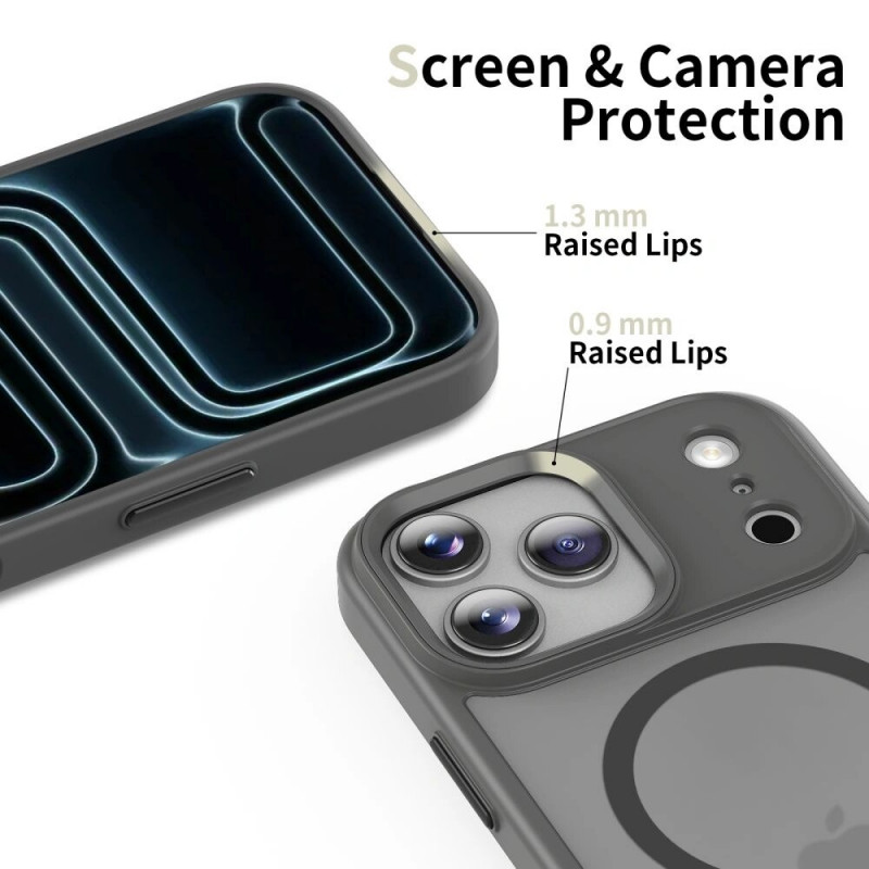 Θήκη Tech-Protect Magmat MagSafe για Apple iPhone 17 Pro Max, ματ γκρι κραγιόνι