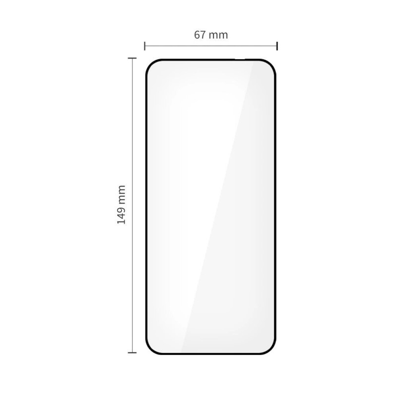 Tech-Protect Glass Fit+ Ενισχυμένο Γυαλί για Motorola Edge 50 Neo / 60 Neo, Μαύρο (2 τεμ.)
