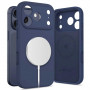 Θήκη Tech-Protect Silicone MagSafe για Apple iPhone 17 Pro Max, Deep Blue