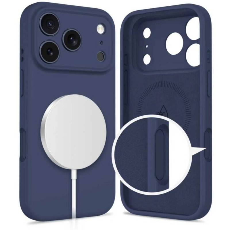 Θήκη Tech-Protect Silicone MagSafe για Apple iPhone 17 Pro Max, Deep Blue