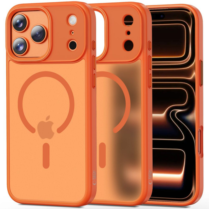 Θήκη Tech-Protect Magmat MagSafe για Apple iPhone 17 Pro Max, ματ πορτοκαλί Cosmic