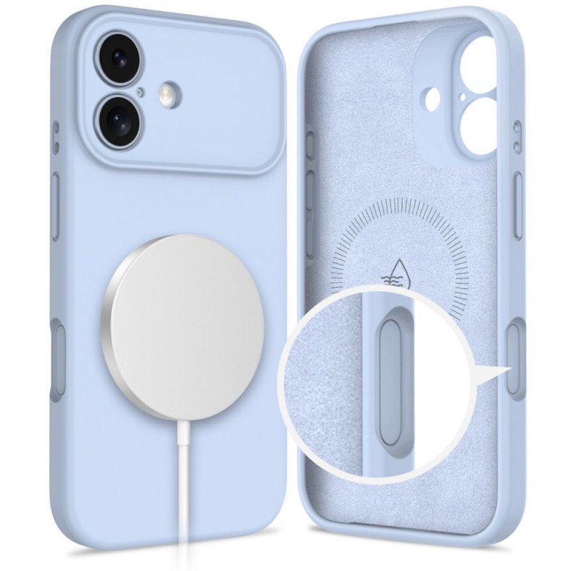 Θήκη Tech-Protect Silicone MagSafe για Apple iPhone 17, Mist Blue