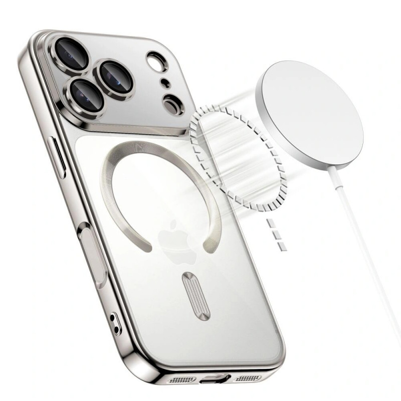 Θήκη Tech-Protect MagFlex MagSafe για Apple iPhone 17 Pro Max, Shiny Silver