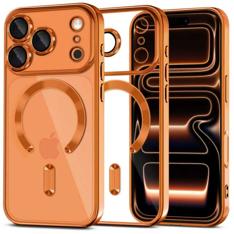 Θήκη Tech-Protect MagFlex MagSafe για Apple iPhone 17 Pro Max, Shiny Cosmic Orange