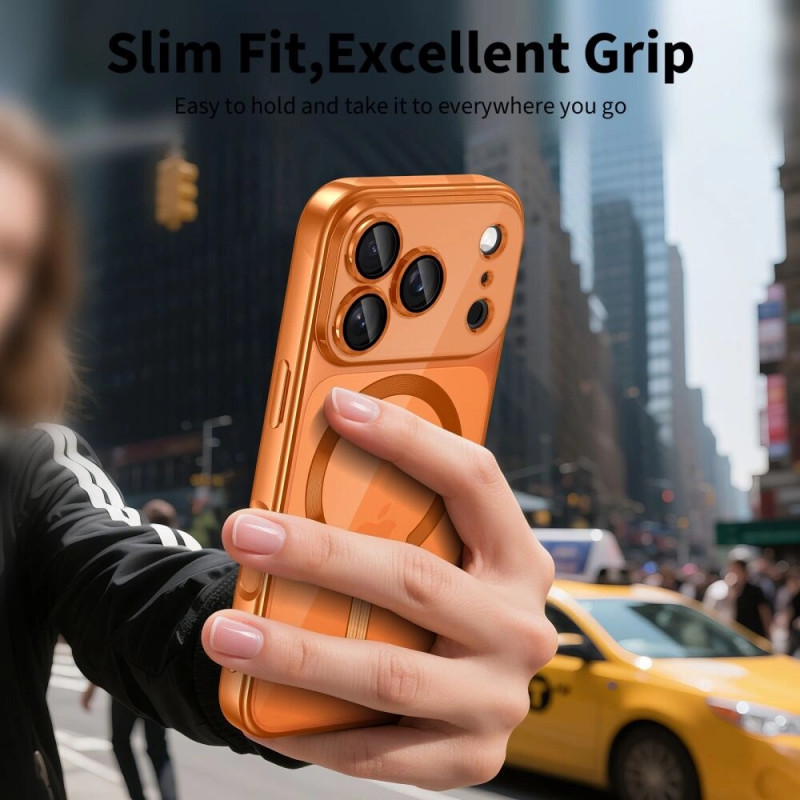 Θήκη Tech-Protect MagFlex MagSafe για Apple iPhone 17 Pro Max, Shiny Cosmic Orange