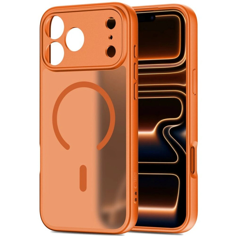Θήκη Tech-Protect BasicMag MagSafe για Apple iPhone 17 Pro Max, ματ πορτοκαλί Cosmic