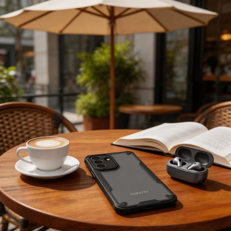 Θήκη Tech-Protect Rugged Shield για Samsung Galaxy A57 5G, μαύρη ματ