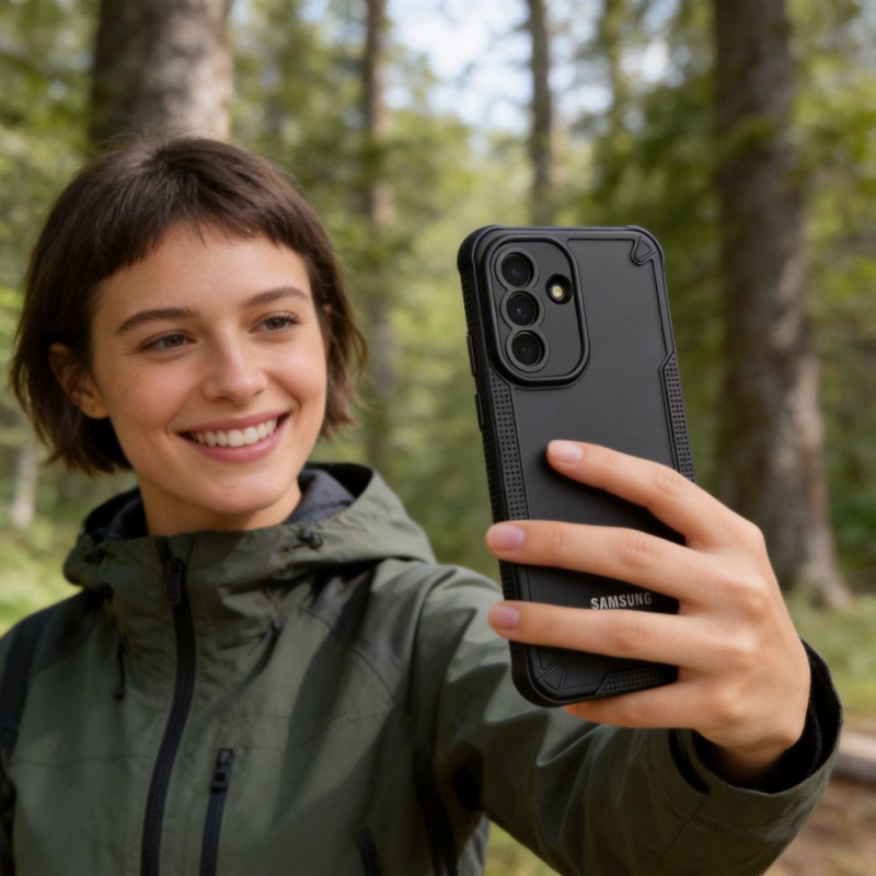 Θήκη Tech-Protect Rugged Shield για Samsung Galaxy A57 5G, μαύρη ματ