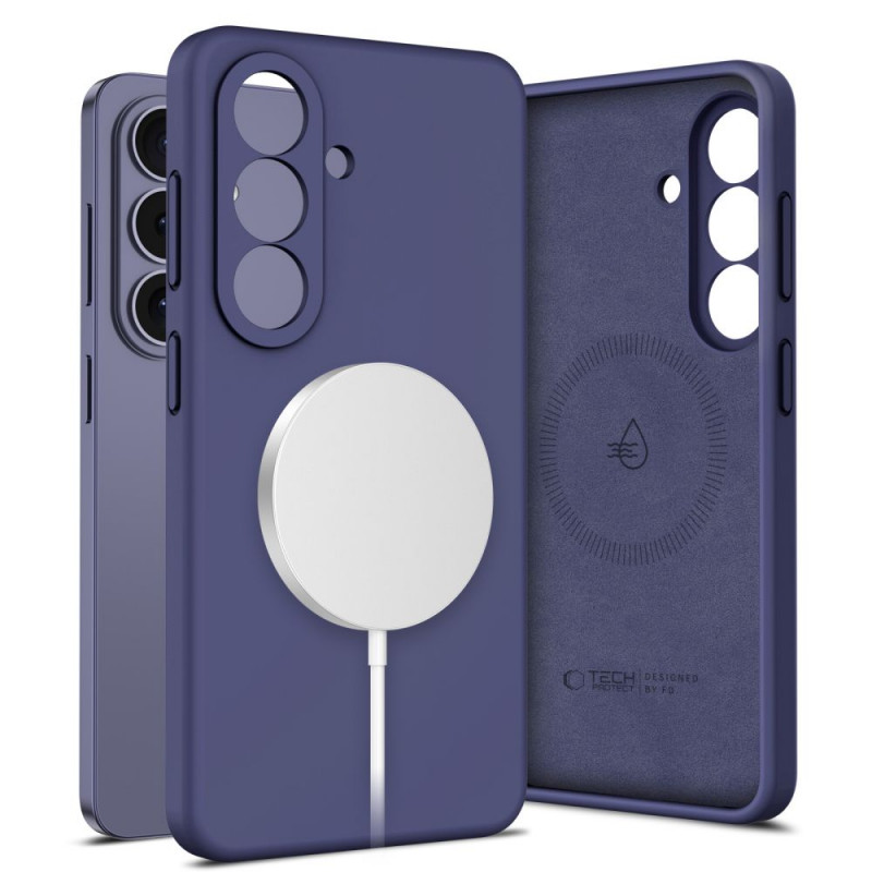 Θήκη Tech-Protect Silicone MagSafe για Samsung Galaxy S26, Cobalt Violet