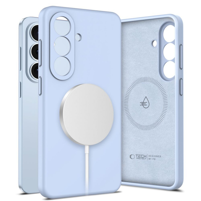 Θήκη Tech-Protect Silicone MagSafe για Samsung Galaxy S26, γαλάζια