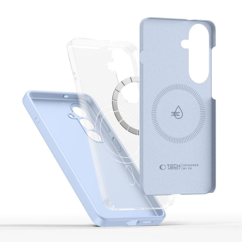 Θήκη Tech-Protect Silicone MagSafe για Samsung Galaxy S26, γαλάζια