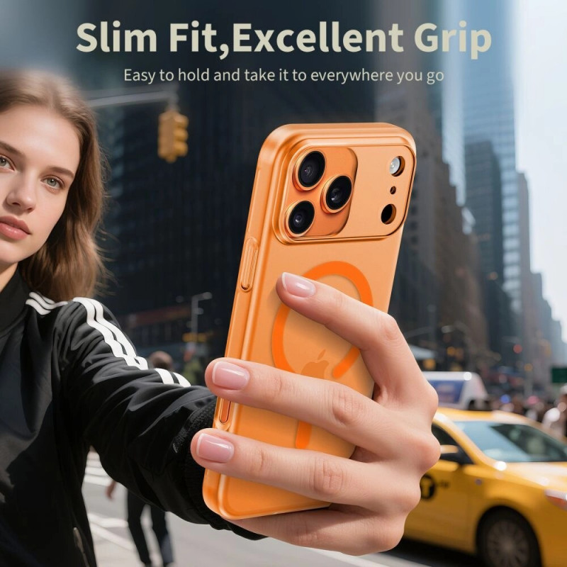 Θήκη Tech-Protect Magslim MagSafe για Apple iPhone 17 Pro Max, ματ πορτοκαλί Cosmic