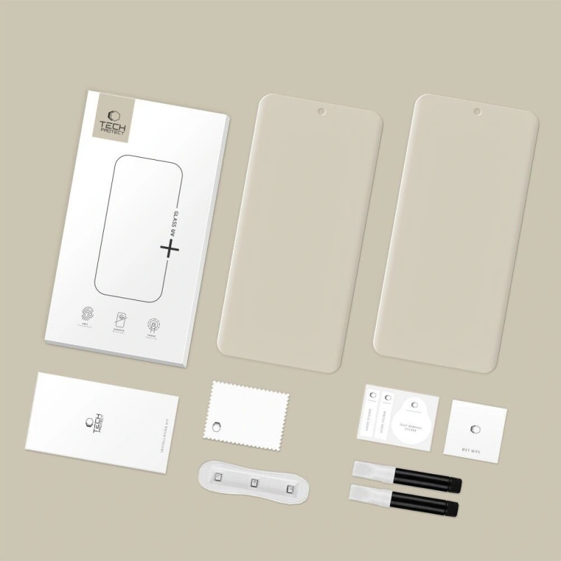 Tech-Protect Glass UV+ Tempered Glass Xiaomi Redmi Note 15 Pro+ 5G / POCO M8 Pro, Διαφανές (2 τεμ.)