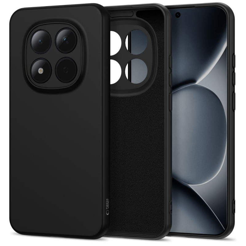 Θήκη σιλικόνης Tech-Protect Icon για Xiaomi Redmi Note 15 Pro 5G, μαύρη