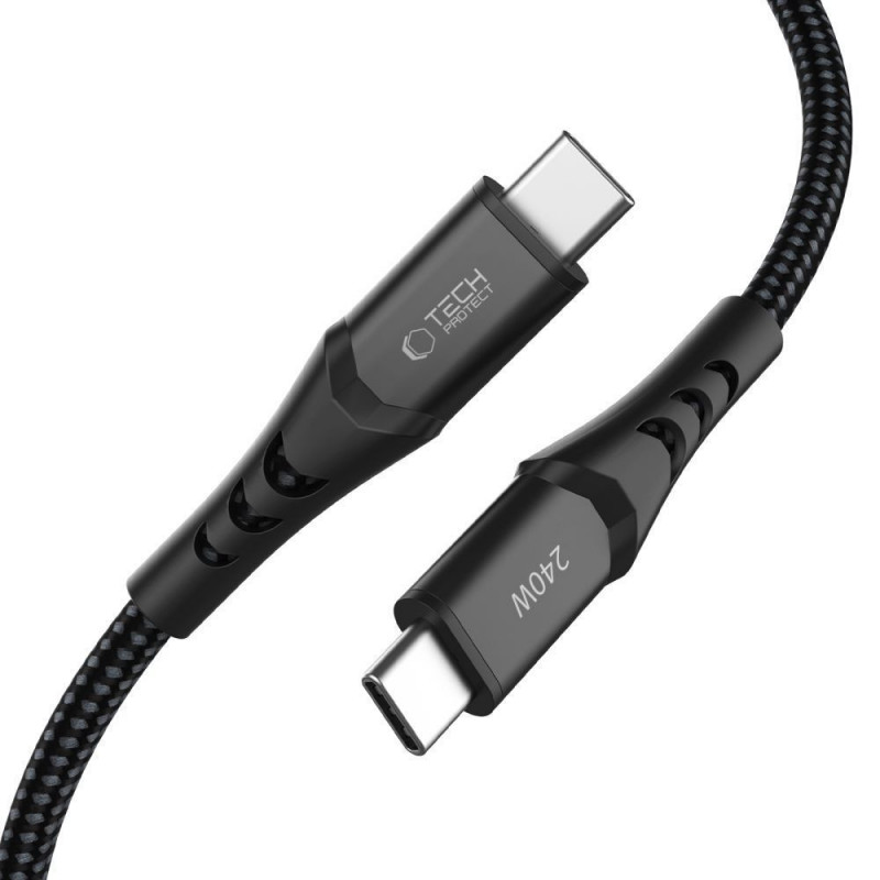 Καλώδιο Tech-Protect Ultraboost UB11T USB-C σε USB-C PD 240W, 200 cm, Μαύρο