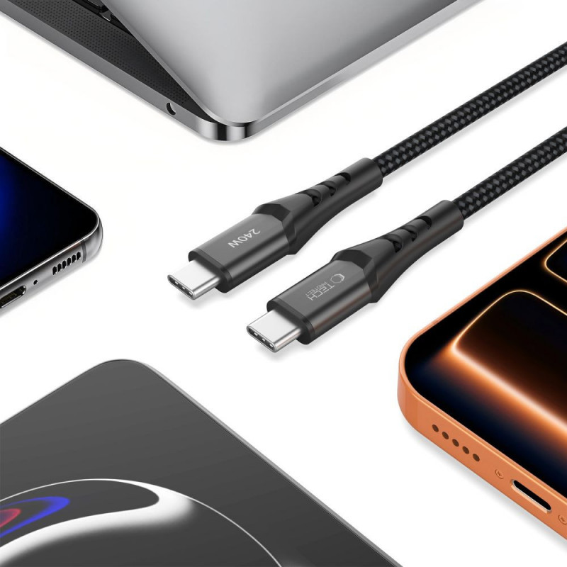 Καλώδιο Tech-Protect Ultraboost UB11T USB-C σε USB-C PD 240W, 200 cm, Μαύρο