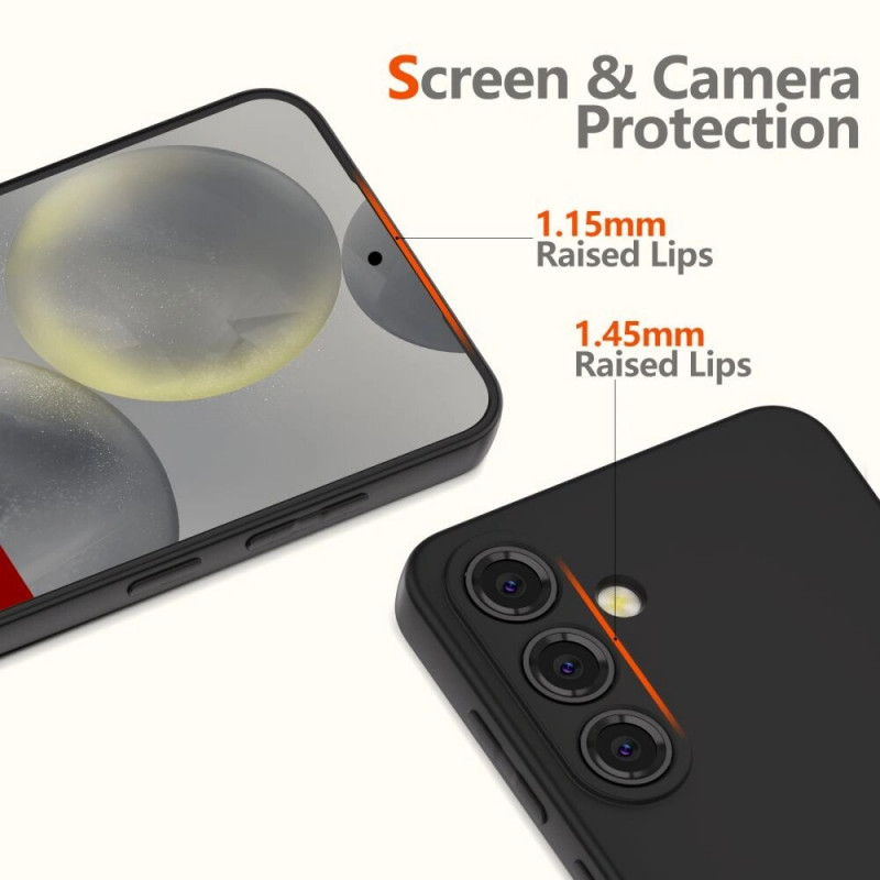 Θήκη σιλικόνης Tech-Protect Icon για Samsung Galaxy A26 5G, μαύρη