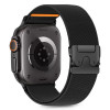 Tech-Protect Λουράκι Ρολογιού Nylon Clasp για Apple Watch 6 / 7 / 8 / 9 / 10 / SE / Ultra 1 / 2 44/45/46/49 mm, Μαύρο